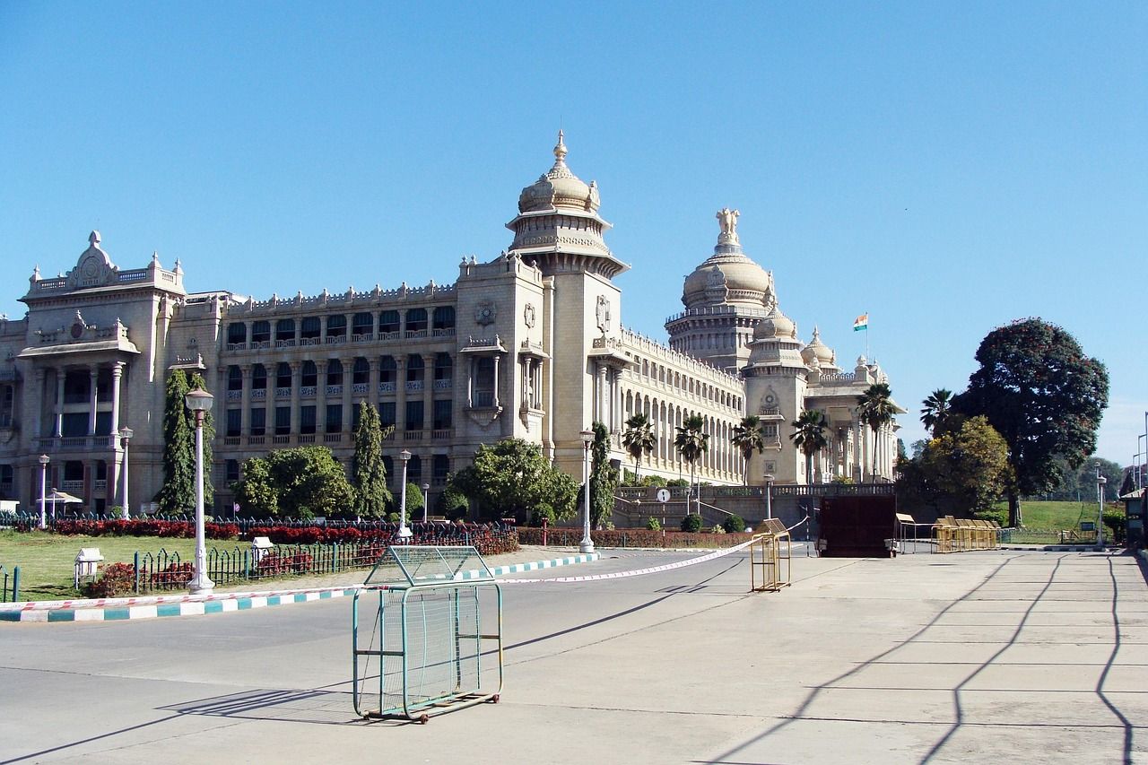 Vidhana Soudha, the state legislature building in Bengaluru